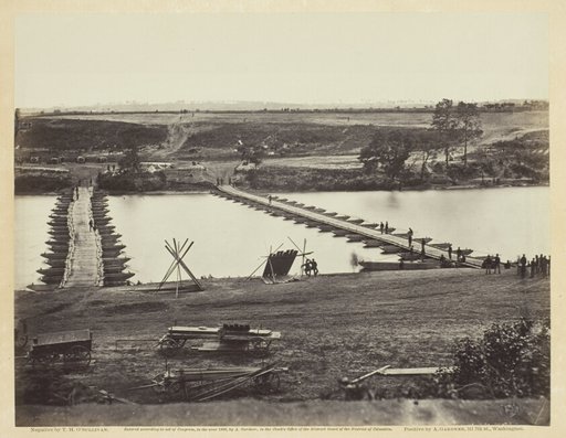 Pontoon Bridge Across the Rappahannock