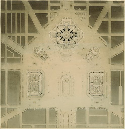 Civic Center, Plan of Chicago, Chicago, Illinois, Site Plan