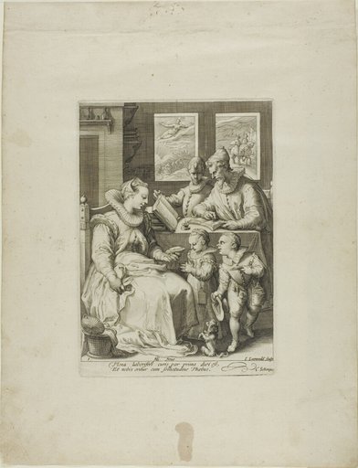 Morning, plate one from Four Times of Day