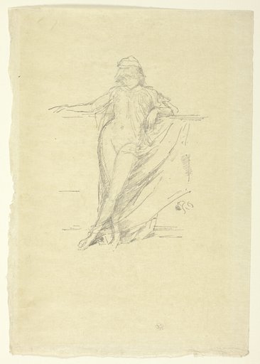 Little Draped Figure, Leaning