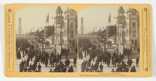 Midway Plaisance from Ill. Central Viaduct, from the series "Chicago and Vicinity"