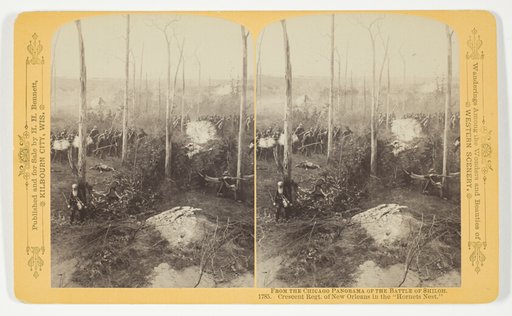 Crescent Regt. of New Orleans in the "Hornets Nest", from the series "The Chicago Panorama of the Battle of Shiloh"
