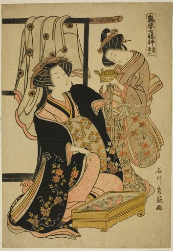 Jurojin, from the series "The Seven Gods of Good Fortune (Adesugata Shichifukujin)"