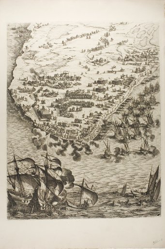 Plate Four from La Siège de la Rochelle