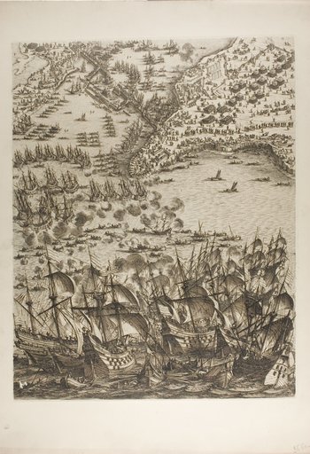 Plate Five from La Siège de la Rochelle