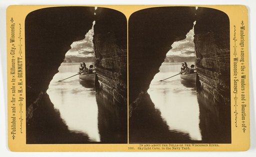 Skylight Cave, in the Navy Yard, No. 1095 from the series "In and About the Dells of the Wisconsin River"