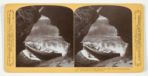 Looking out of Bass Cove, No. 238 from the series "In and About the Dells of the Wisconsin River"