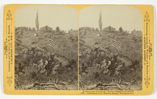 Confederate Gen. Braxton's Bragg's Headquarters, No. 1753 from the series "Kansas City Panorama. Battle Missionary Ridge"