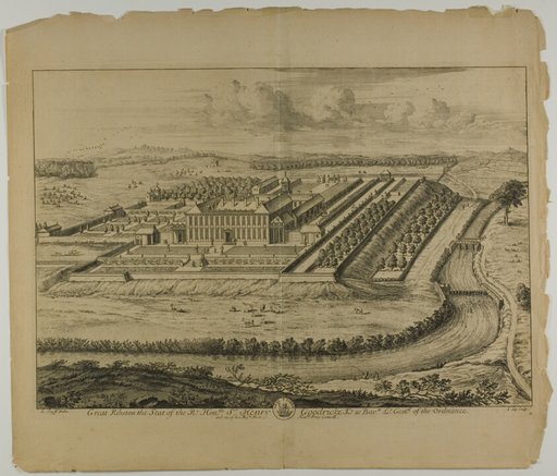Great Ribston, plate 61 from Britannia Illustrata