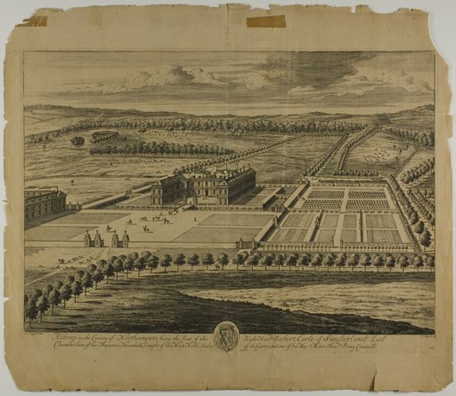 Althrop in the County of Northampton, plate 27 from Britannia Illustrata
