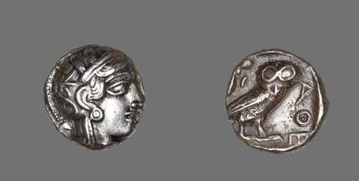 Tetradrachm (Coin) Depicting the Goddess Athena