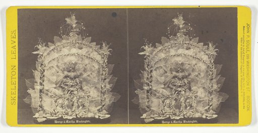 George & Martha Washington, from the series "Skeleton Leaves"