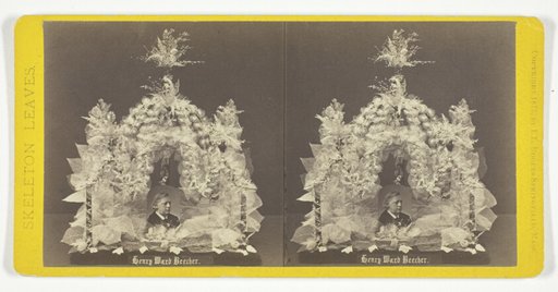 Henry Ward Beecher, from the series "Skeleton Leaves"