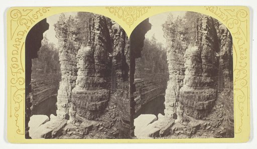 Cathedral Rocks from the Point, Ausable Chasm, No. 1155 from the series "Crystal"