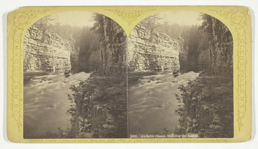 Au Sable Chasm, Running the Rapids, No. 1686 from the series "Crystal"