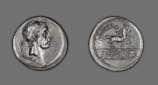 Denarius (Coin) Portraying King Ancus Marcius