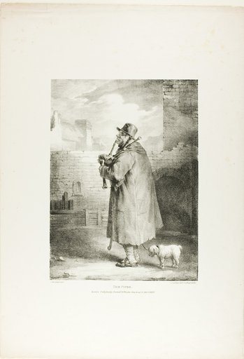 The Piper, plate one from Various Subjects Drawn from Life on Stone