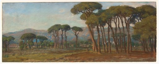 Extensive Landscape with a Village and Hillside in the Distance