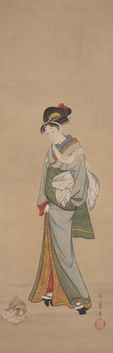 Woman with Puppies