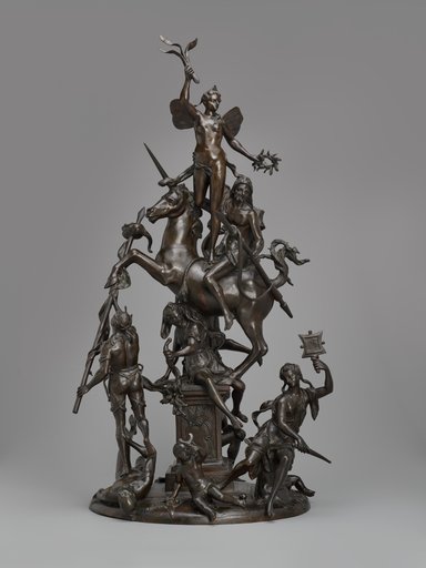 Allegorical Group of Victory Supported by Valor