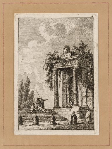 Plate Four from Evenings in Rome