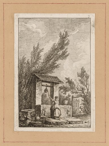 Plate Seven from Evenings in Rome