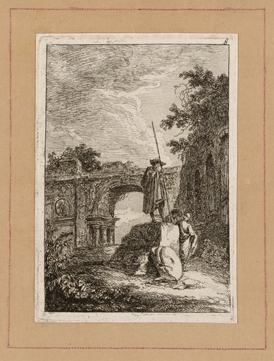 Plate Eight from Evenings in Rome