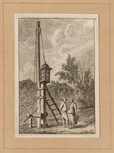 Plate Nine from Evenings in Rome