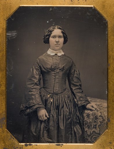 Untitled (Portrait of a Young Woman in a Dark Silk Dress)