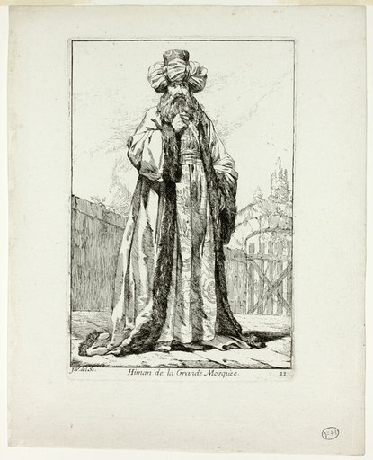 Himan de la Grand Mosquèe, plate eleven from Caravanne du Sultan à la Mecque