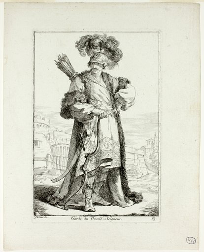 Garde du Grand Seigneur, plate thirteen from Caravanne du Sultan à la Mecque