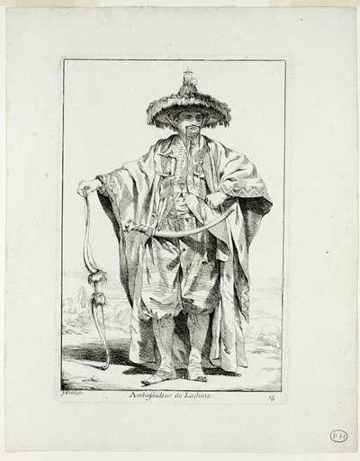 Ambassadeur de la Chine, plate fifteen from Caravanne du Sultan à la Mecque