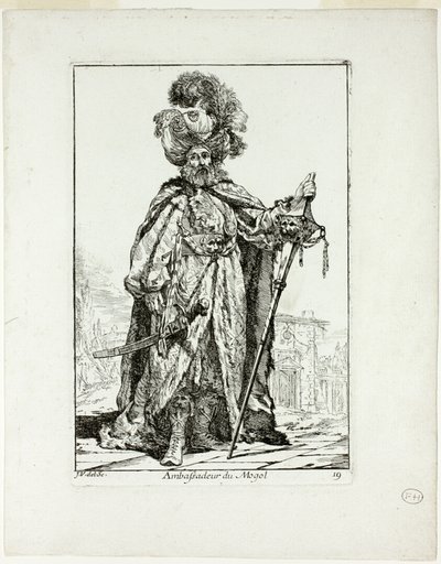 Ambassadeur du Mogol, plate nineteen from Caravanne du Sultan à la Mecque