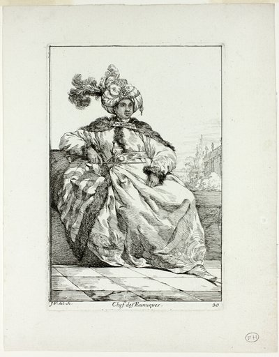 Chef des Eunuques, plate 20 from Caravanne du Sultan à la Mecque