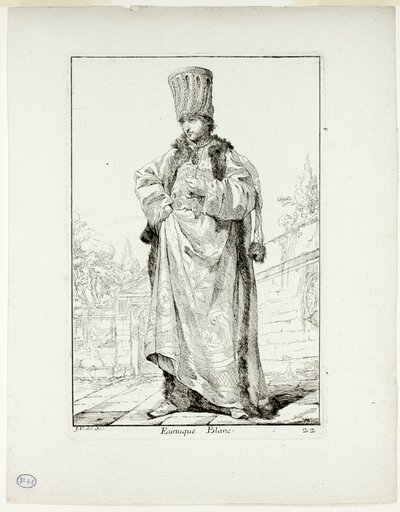 Eunuque Blanc, plate 22 from Caravanne du Sultan à la Mecque