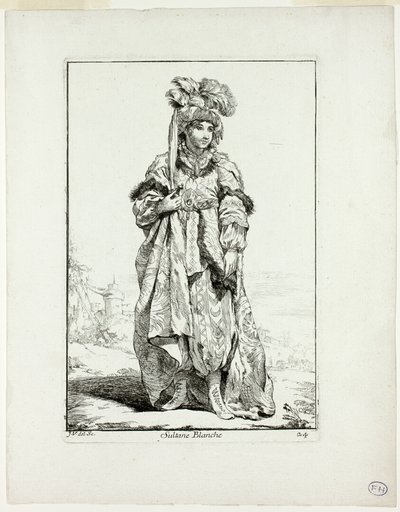 Sultane Blanche, plate 24 from Caravanne du Sultan à la Mecque
