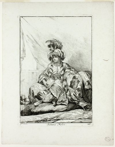 Sultane Noire, plate 28 from Caravanne du Sultan à la Mecque