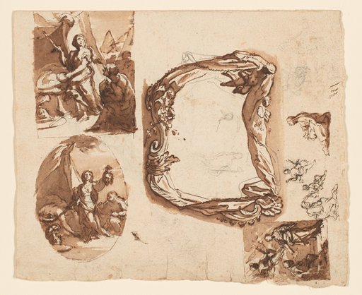 Judith and Holofernes and Other Studies (recto); Diana and Endymion (verso)