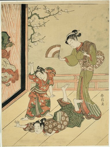 The Wrestling Match (parody of Ushikawamaru and Benkei)