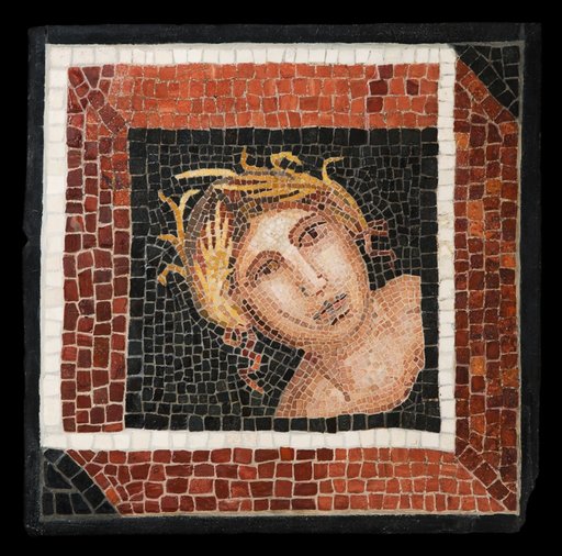 Mosaic Floor Panel Depicting a Personification of a Season