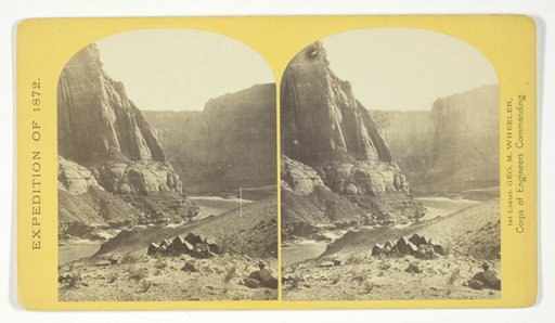 Mouth of the Paria, Colorado River; walls 2.100 feet in height, No. 11 from the series "Geographical Explorations and Surveys West of the 100th Meridian"
