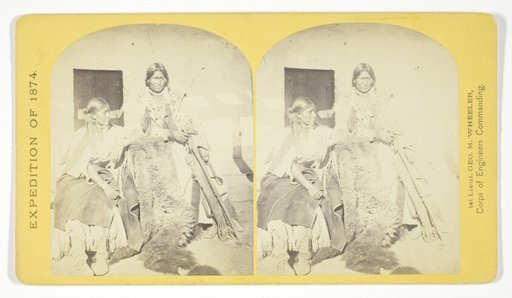 Jicarilla Apache Brave and Squaw, lately wedded. Abiquiu Agency, New Mexico