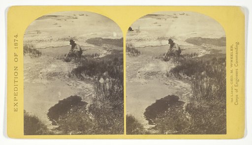 One of the group of Pagosa Hot Springs, showing incrustation on the surface. Much prized by the Indians and miners on account of supposed healing qualities. Principal mineral element, Sulphate of Soda, No. 38 from the series "Geographical Explorations and Surveys West of the 100th Meridian"