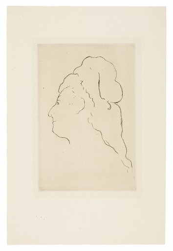 Profile of Eva Gonzales, Turned to the Left