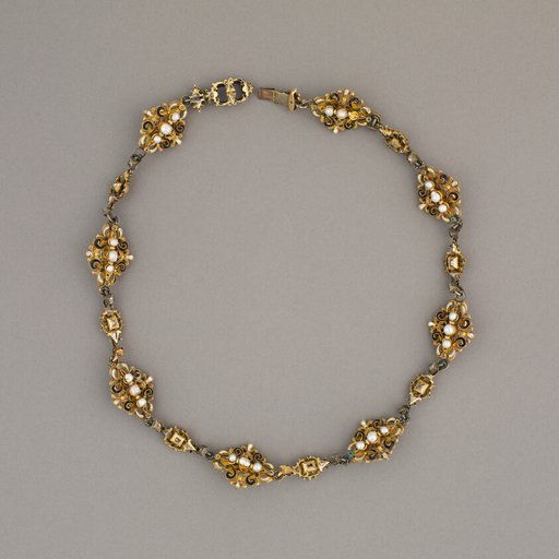 Fifteen Links Mounted as a Necklace