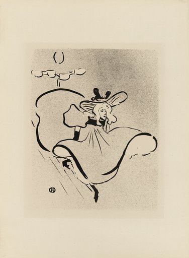 Jane Avril, from Le Café-Concert