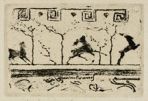 Stags, A Study for the Decoration of a Frame (Third Version)