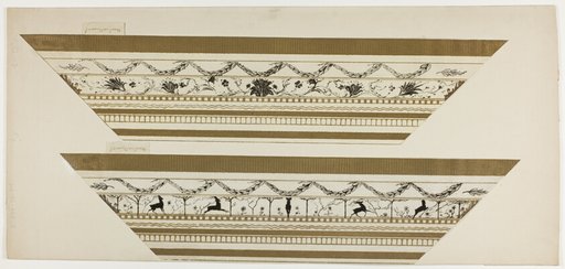 Stag and Flower Pattern Frame (side frame section)