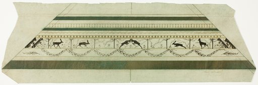 Stag and Flower Pattern Frame (bottom frame section)