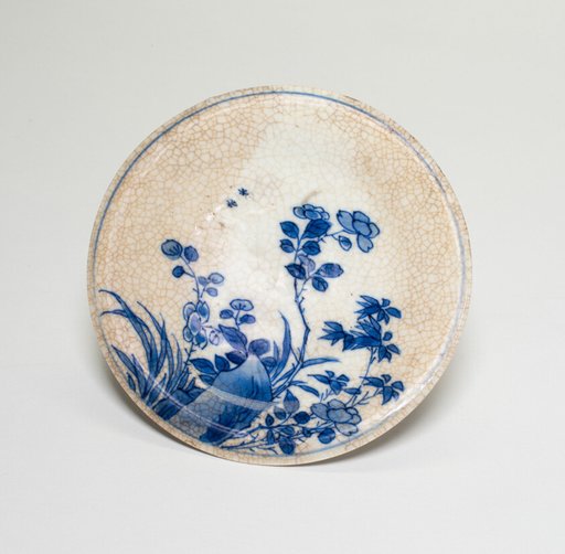 Saucer with Peony Flowers